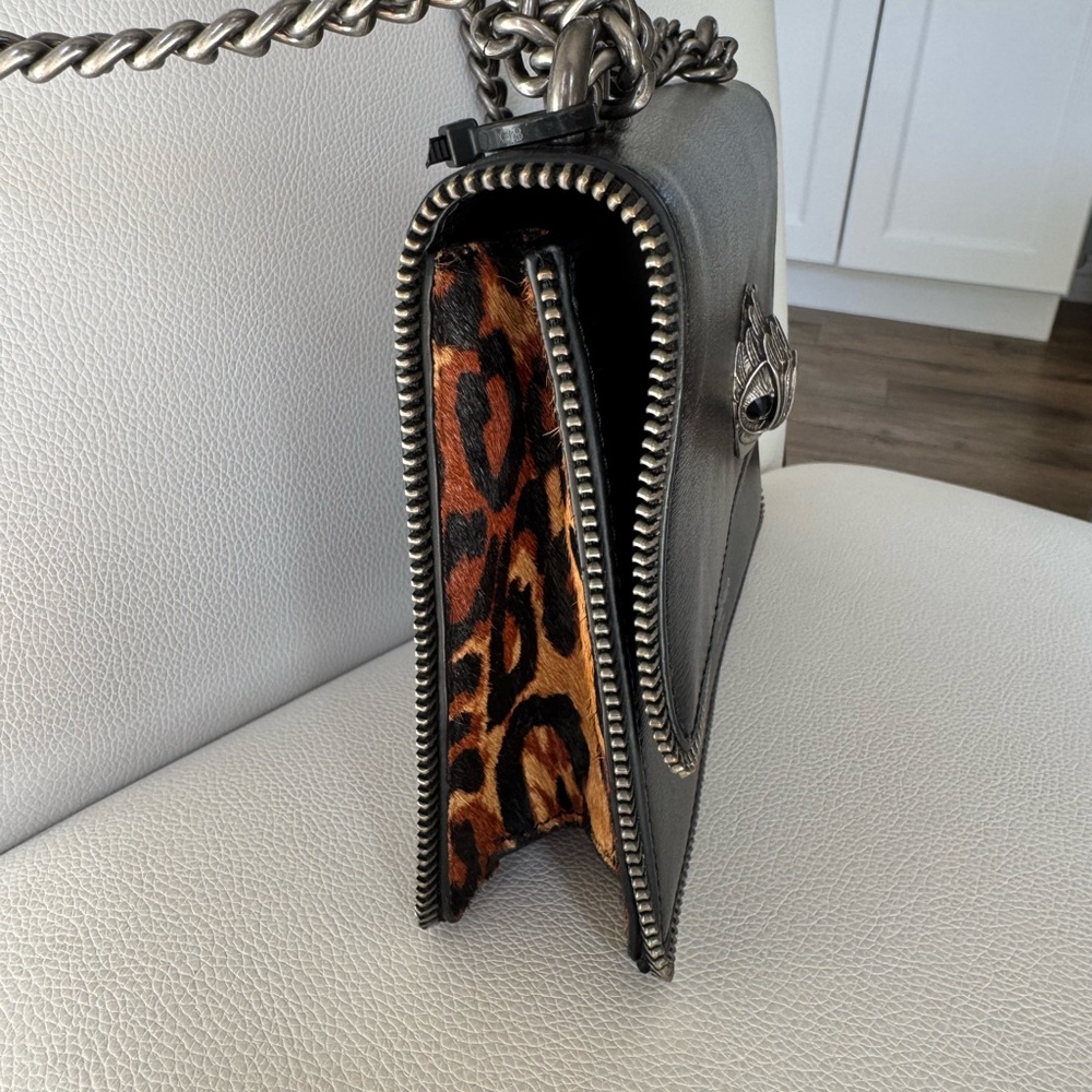 Kurt Geiger Leopard Print Crossbody Mini Handbag - Picture 12 of 12